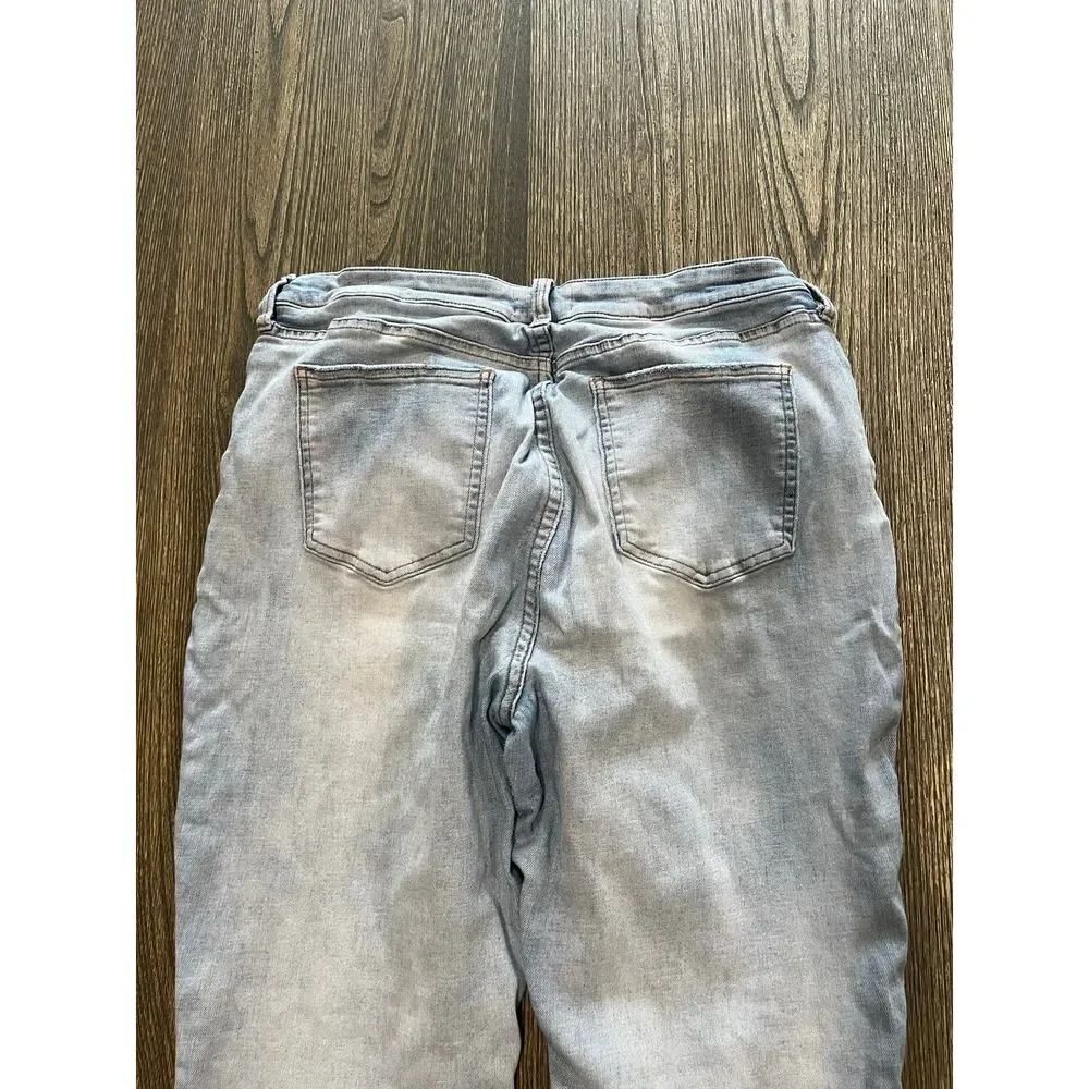Pistola Arielle Skinny Scissor Cut Hem Jeans Mid Rise Light Wash Blue Size 33 - Picture 5 of 12